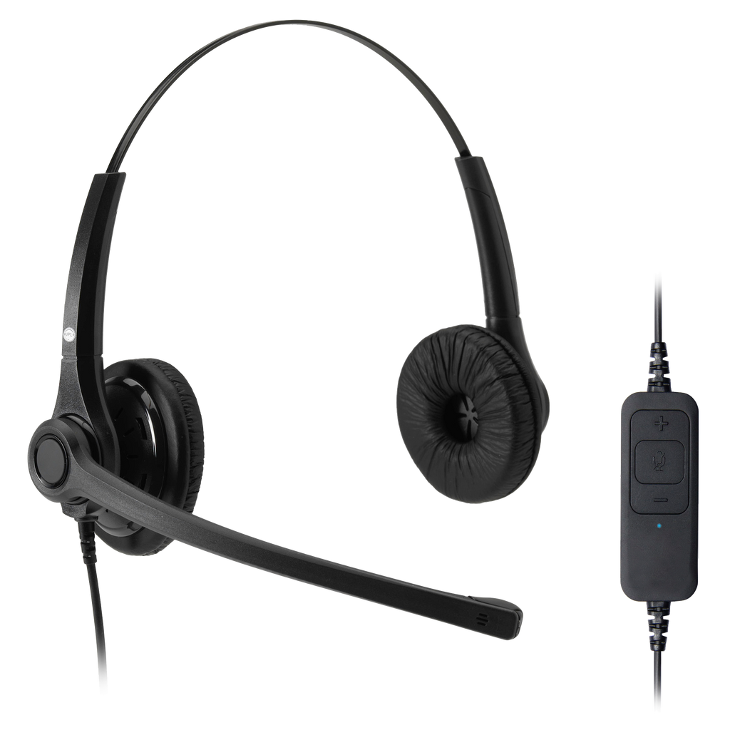 JPL Mid level USB Monaural Binaural Headset w Noise canceling