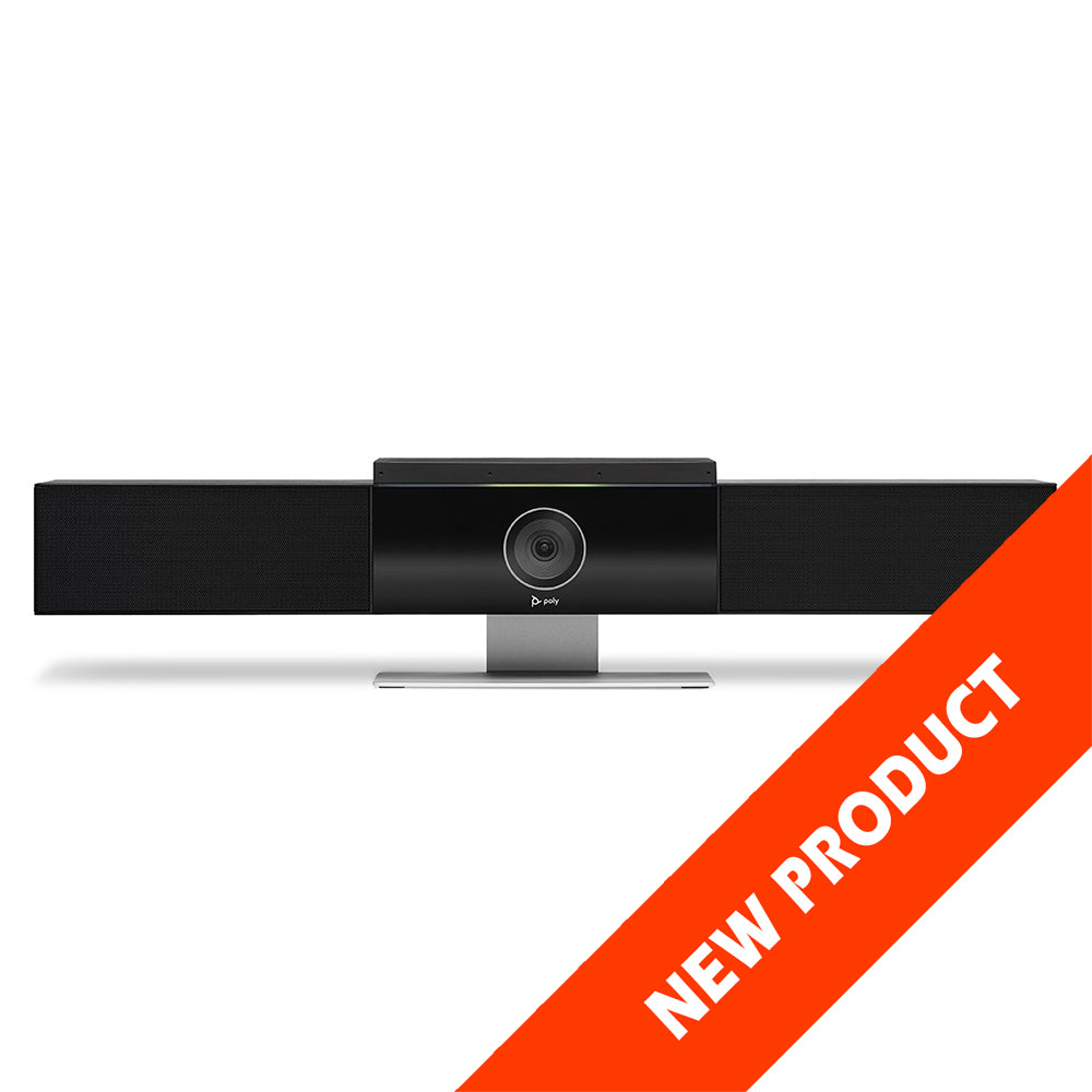 Poly Studio USB Video Bar with Auto Speaker Track 4K 5x Zoom 120° FOV Camera (P009)