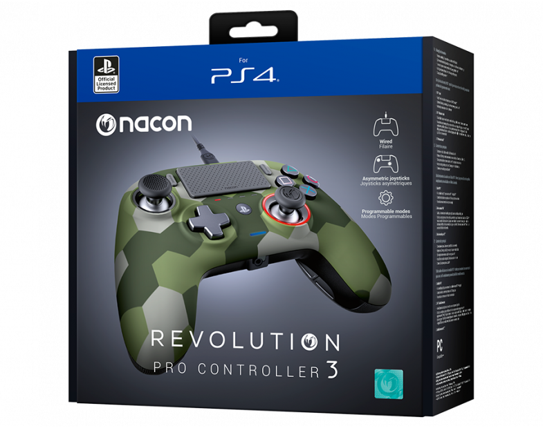 CONTROL PS4 REVOLUTION PRO UNLIMITED CAMO GREEN NACON