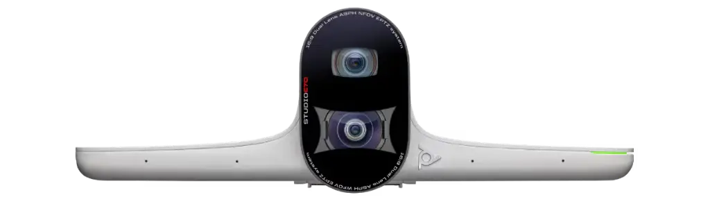 HP Poly Studio E70 Dual Lens USB Video Bar (4K, 120°+70° FOV, Auto-track Camera, Mics, Wall mount)