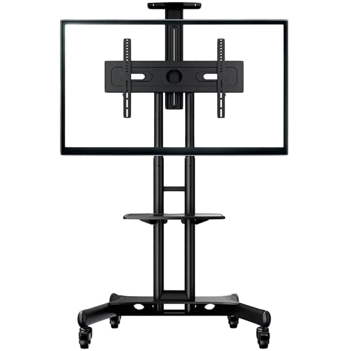 Universal Mobile Cart Display Stand for 40”-70” Screens - max 45 kg (TS1551-BLK)