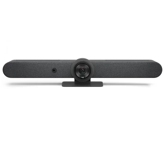 Logitech Rally Bar All-in-One Video bar (FHD PTZ camera, 15X hybrid digital zoom, 6 mics, 2 speakers, AI Viewfinder)